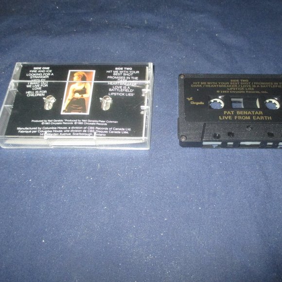 Pat Benatar - Live from Earth on cassette (Chrysalis Records, 1983) - Picture 2 of 2